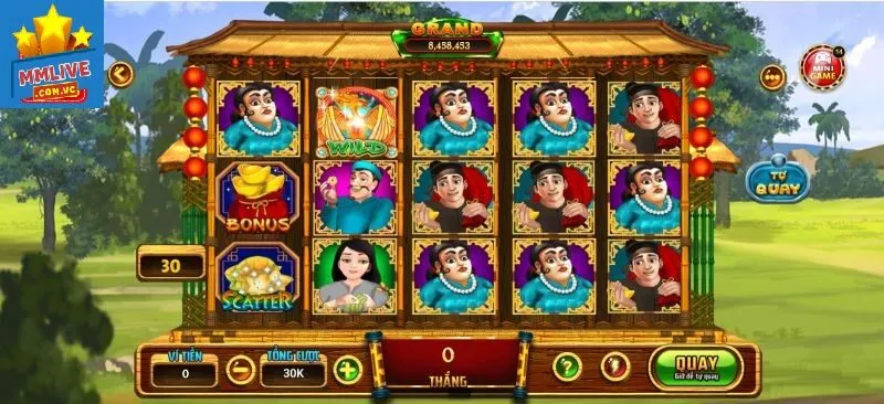 Nhấn giữ nút “Quay” để chọn chế độ quay thưởng tự động