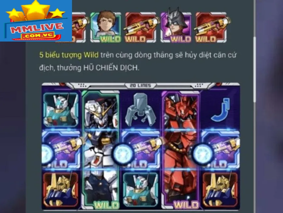 Các biểu tượng trong Gundam Slot